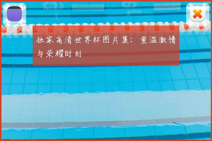 独家高清世界杯图片集:重温激情与荣耀时刻