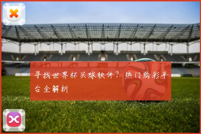 寻找世界杯买球软件？热门购彩平台全解析